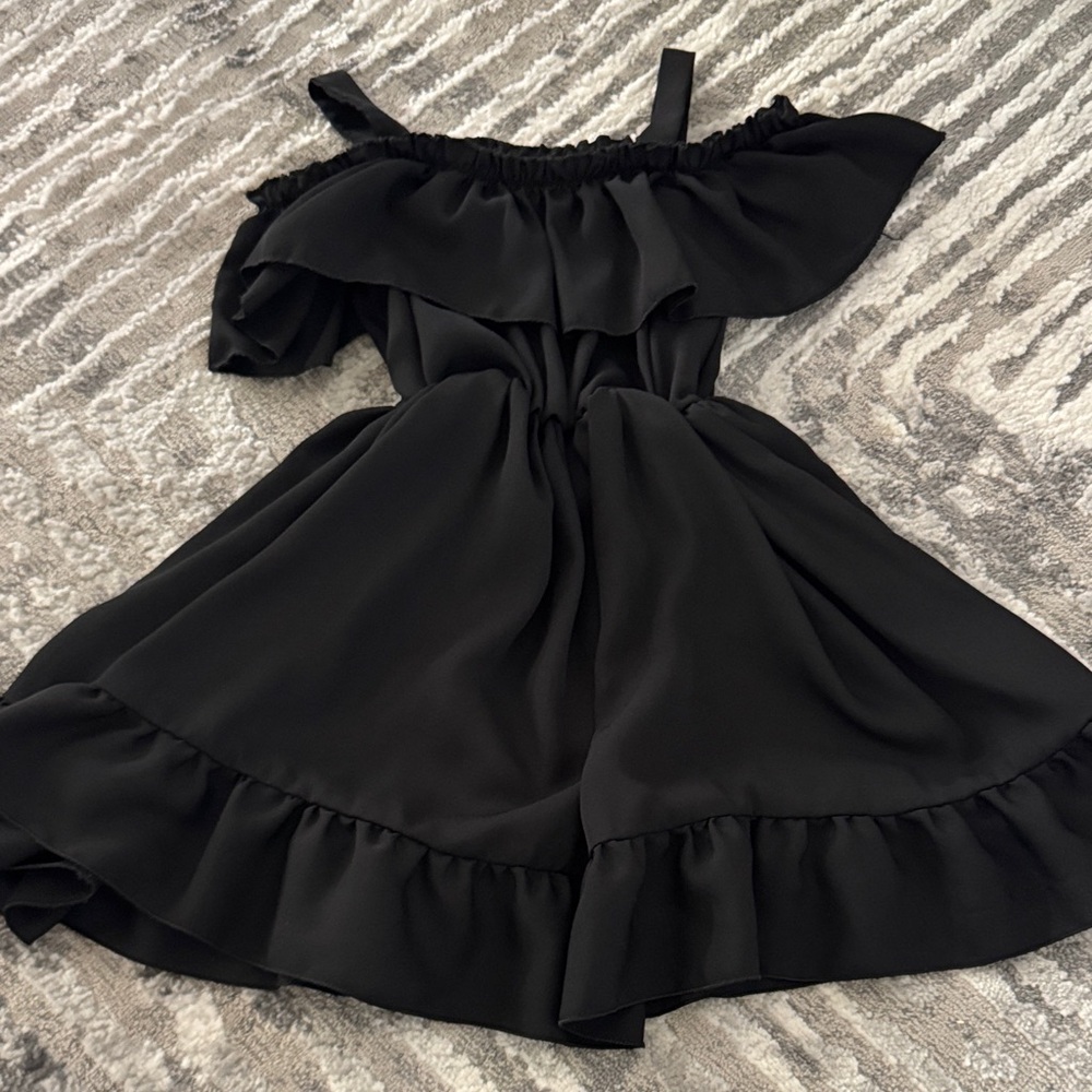 Elegant Black Off-Shoulder Dress